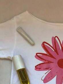 Camiseta Casual Minimalista para Mujer con Estampado de Letras, Cuello Redondo, Manga Corta, Versátil - Estilo Vintage Urbano, Unisex, de Algodón, Corte Holgado, Cuello Redondo, Blusas para Mujer. blusas.blusas casuales para dama. - Blanco 2 - Ver 3