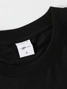 Edición Limitada: Camiseta Casual de Manga Corta para Hombre - Camiseta Transpirable de Verano con Estampado Gráfico Plan Is No Plans, Corte Relajado, Cuello Redondo, Cómoda para Uso Diario, Algodón Ligero - Negro - Ver 6