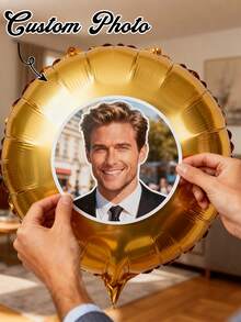 Customizable Photo Balloons - Personalize With Your Own Photos For Birthday, Wedding, Graduation And Anniversary Decorations - No Power Needed, Easy To Set Up - White, Pink, Gold, Black And Rose Gold Available - Perfect For Photo Ops, Party Supplies, Holiday Decor, Event Planning - Multicolor - View 5
