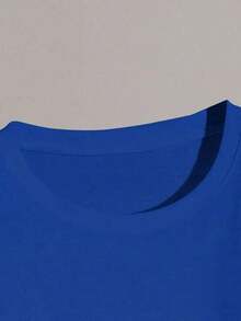 1 Piece Casual Fashion For Men And Women Graphic T-Shirt Ladies Women Short Sleeve Round Neck Casual Comfortable Cool Light Modern Youth Regular Cut Prints Hat Denim Denim Denim Heart Bow Rope Boho Bohemian Style, Versatile, Easy To Match, Suitable For Daily Wear, Urban Style, Holiday Outfits, Weekend Outfits. - 藍色 - 查看 4
