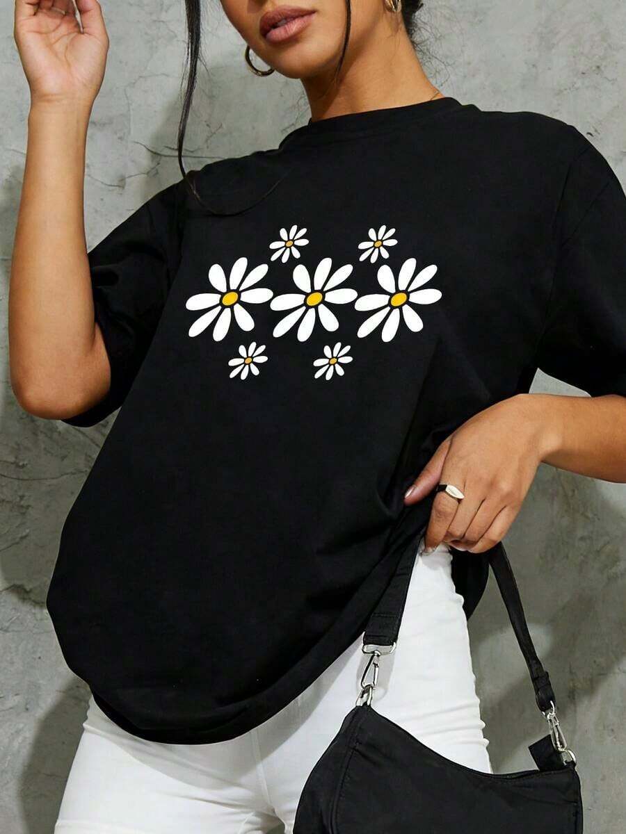 Valentine's Day T-Shirt, A Women's American Retro Style Short-Sleeved T-Shirt With A Loose Fit, Featuring Heart Prints, Heart Shapes And New York Lettering, Women's Fashion For Valentine's Day, Suitable For Going Out, For The Street, For Sports, Casual Summer Wear For Women, Easy To Match. - 6 - 查看 1