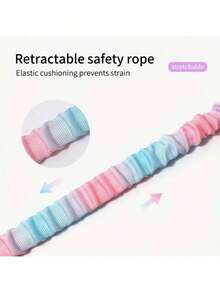 1 Pc Pet Car Seat Belt, Gradient Color Dog Retractable Leash, Rainbow Style Pet Leash, Elastic Cushioning Car Seat Belt Nylon Seat Belt, Heavy Duty Durable Dog Car Seat Belt, Dog Seat Belt, Make Your Dog ! Dog Outing Dog Supplies Dog Car Seat Car Seat Covers Dog Car Seat Cover Pet Car Seat - Blue - View 6