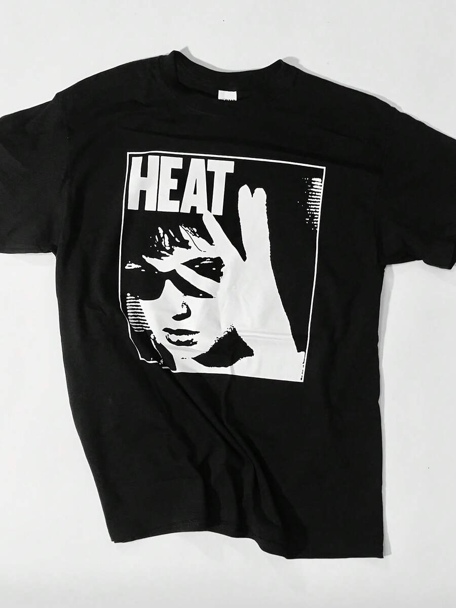 Camiseta unisex con estampado térmico, hecha de tela suave y pura, una prenda básica de estilo casual urbano adecuada para todas las estaciones, versátil para cualquier temporada, asequible para el uso diario y un regalo de Navidad perfecto para fans y amigos, camiseta de mujer, local. - Negro - Ver 1