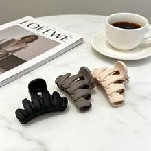 3 pièces Pinces à cheveux minimalistes mates petites, ensemble de pinces à cheveux élégantes et simples, pinces à cheveux en plastique compactes avec design à double dents, agrippent fermement les cheveux, convient aux femmes de 14 ans et plus, outil de coiffure de couleur unie à la mode, accessoires capillaires d'été - Multicolore - Voir 2