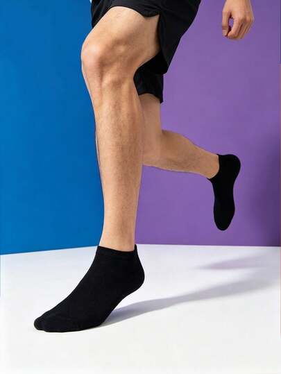1/5/10/20 Pairs Unisex Casual Soft Comfortable Short Socks, Minimalist Versatile Design
