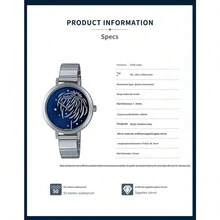 Reloj Casio Sheen, SHE-C130D-2AUPFY, Reloj de mujer con esfera de fuegos artificiales estrellada, cristal de zafiro, resistente al agua 50m, reloj de cuarzo de lujo con atmósfera, reloj de mujer con tonos azules de fuegos artificiales, correa de acero, reloj de muñeca soñador con estrellas, regalo para ella, reloj casual para oficina y uso diario, reloj de atmósfera elegante - Unitalla - Ver 5