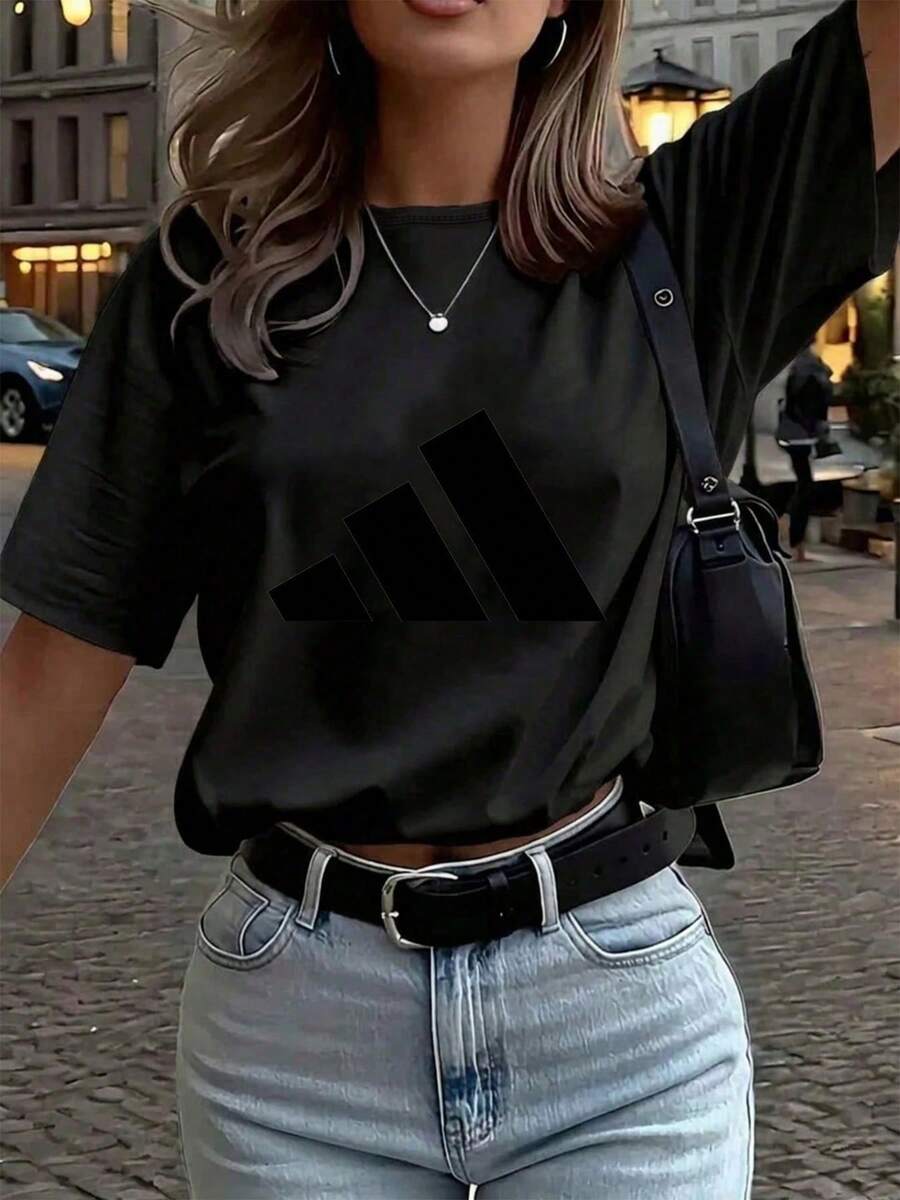 Women T-Shirts - Black - View 1