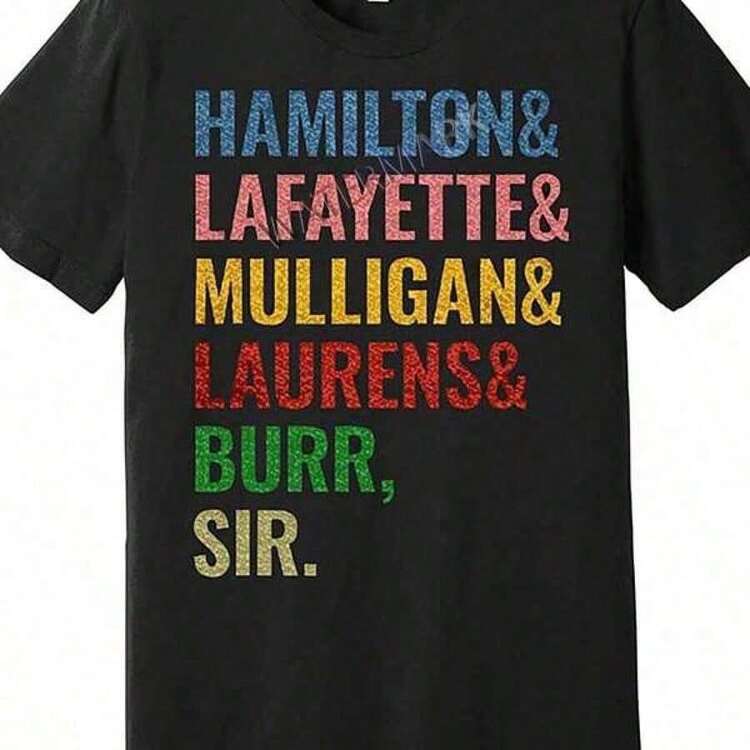 Camiseta Casual de Manga Corta 100% Algodón Inspirada en Hamilton para Hombre - Cuello Redondo Casual, Manga Corta, Transpirable y Lavable a Máquina - Negra, Camiseta de Manga Corta Holgada, Camiseta de Manga Corta con Estampado en una Sola Cara, Camiseta de Navidad 2025, Camiseta Casual con Estampado de Moda, Camiseta Casual de Manga Corta 100% Algodón, Camiseta de Manga Corta con Estampado - Blanco - Añade 1