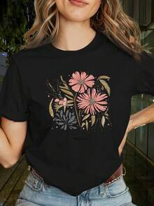 Limited Edition Women's T-Shirt, Comfortable And Stylish, With "Thank You, Lord" Print, Psalm 130:5, Matching Set For Friends, Casual Loose Fit, Versatile, Comfortable And Skin-Friendly, Crew Neck. Custom Print, Matching Set For Friends, Casual Loose Fit, Versatile, Comfortable And Skin-Friendly, Women's Crew Neck T-Shirt. Lightweight Cotton. - 綠色 - 查看 11