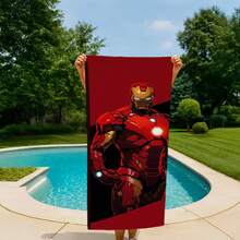 1PCS Cool I Ron Man Superhero Microfiber Beach Towel - Quick Dry Super Absorbent Bath Towel For Swimming Pool Gym Travel - Marvel Fan Outdoor Picnic Blanket Sand Free Magic Towel Accessory For Men Boys Gift - Multicolor - View 2