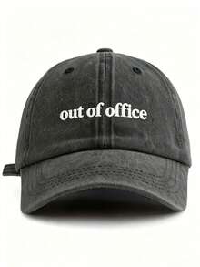 1pc Unisex Casual Slogan Letter Embroidered Baseball Cap, Windproof And UV Protection, Spring/Summer,Holiday,Festival - A - View 17