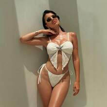 Bikini Sexy para Mujer 2026, Estilo Playa y Vacaciones, Diseño Cut-Out con Detalle de Estrella de Mar - 421 Albaricoque - Ver 4