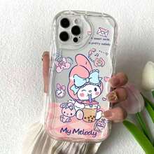 SANRIO サンリオカードホルダー払いきスマホケース  16 Pro Max/16 Plus/16 Pro/16/15 Pro Max/15 Plus/15 Pro/15/14 Pro Max/14 Plus/14 Pro/14/16E/13 Pro Max/13 Pro/13/12 Pro Max/12 Pro/12/11 Pro Max/11を使う - 透明5 - チェックする 7