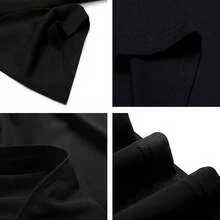 [100% Algodón] Camiseta con diseño de León Poderoso y Cruz, con Versículo Bíblico Inspirador. - Negro - Ver 9