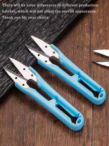 Sewing Scissors, Thread Snips, U-Shaped Multi-Purpose Scissors Suitable For Home, School, Sewing And Craft Projects. Heavy Duty Professional Garment Shears Perfect For Sewing And Cutting Tasks. Versatile Office Scissors. - Multicolor - View 1