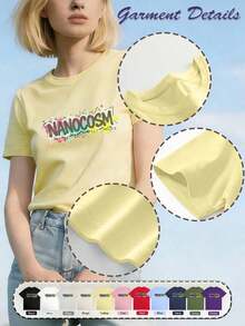 [100% Cotton] We'll Keep Playing Eye Tag Or You'll Be In Trouble - Your Boyfriend Print T-Shirt - Viral Party, Bar & Club Tee - Unisex For Women & Men, Everyday Campus Wear - 黃色 - 查看 4