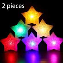 1 pieza/2pcs Luces de estrella pequeña de mano, accesorios de actuación en escenario, accesorios decorativos de estrella de cinco puntas brillante de mano, adecuados para actuaciones de danza, actuaciones de coro, conciertos, fiestas, cumpleaños y actuaciones festivas - Multicolor - Ver 24