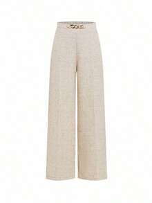Conjunto de 2 piezas de chaqueta y pantalones elegantes para ir al trabajo para mujer - Albaricoque - Ver 10