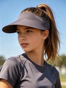 1 Stück faltbarer nahtloser Eisseiden-Sonnenhut mit breiter Krempe, atmungsaktive UV-Schutz Sportkappe geeignet für Schule, Radfahren, Strand, Golf und andere Outdoor-Aktivitäten, geeignet für Teenager - 1PC - View 2