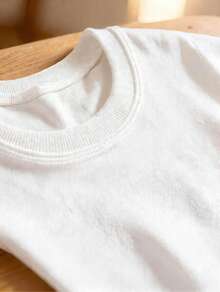 Camiseta con gráfico de dibujos animados y letras, estilo preppy - Blanco - Ver 4