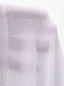 Camiseta sin mangas de mujer con encaje, parches y lazo, ajuste ceñido, casual y sexy - Blanco 2 - Ver 10