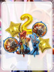 Disney Bộ bóng bay số chủ đề Zootopia cao cấp, bóng bay tráng bạc bền chắc với hình ảnh nhân vật và ngôi sao sống động, được làm từ chất liệu tráng bạc dày dặn, chống rách, có khả năng chịu được sử dụng nhiều lần. Các đường may được gia cố giúp ngăn ngừa bóng bị nổ trong quá trình bơm và sử dụng, đồng thời chất liệu tráng bạc được xử lý để chống phai màu do ánh nắng mặt trời. - Bóng bay - Xem 19