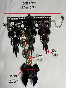 Steampunk Mechanical Gear Bracelet & Ring Set, Adjustable Wrist Accessory, Skull Steampunk Machinery, Vintage Industrial Style, Suitable For Halloween, Cyberpunk, Dark Aesthetic, Unisex - Multicolor - View 8