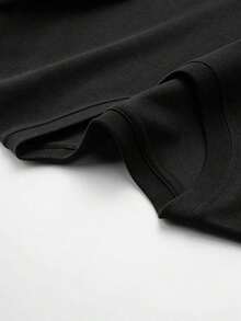 Women's Crew Neck T-Shirt - Soft Casual Everyday Tee With Minimalist Black And White Contrast - All Season Essential - Washable Women's Top, Ladies T-Shirt, Fun Design, Matte Fabric - Sleepwear, Summer T-Shirt - 黑色 - 查看 5