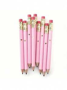 20 chiếc bút chì lục giác HB màu trắng có tẩy, dài 10cm, thích hợp cho trường học, văn phòng, làm quà tặng, đám cưới, tựu trường, trò chơi tiệc nhỏ và tiệc cô dâu. - Nhiều màu - Xem 10