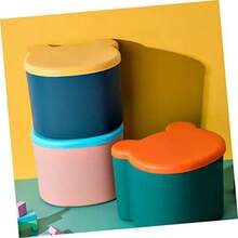 1 Caja caja de almacenamiento de juguetes taburete para niños contenedor de almacenamiento storage bench storage box taburete práctico contenedor de libros el plastico Blue - como en la imagen - Ver 4