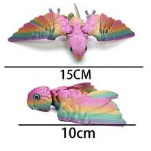 Model Burung Beo Pelangi Artikulasi Cetak 3D, Figur Burung Beo Berwarna-warni Realistis yang Dapat Dikoleksi, Mainan Geli Kreatif untuk Dekorasi Meja, Hadiah Ulang Tahun - MultiWarna - View 10