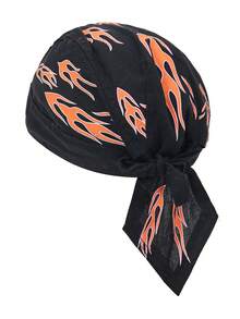 1pc Breathable Skull Bandana Headwear, Pirate Hat Liner For Men Motorcycle Riding - Multicolor - View 2