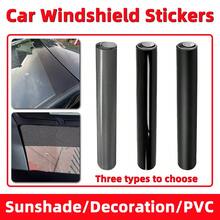 1PC Car Windshield Sunshade Sticker Universal Sunshade Film PVC Sunshade Insulation Decorative Sticker Three Styles To Choose From.(Due To Differences In Display And Lighting Effects, The Actual Color Of The Product May Differ Slightly From What Is Shown In The Picture) - 1PC - View 1