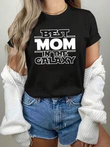 Camiseta de algodón% modelo 2026, tela de alta calidad y peso pesado, diseño de nicho moderno para el verano, camiseta básica sencilla y versátil para el día a día, efecto adelgazante, transpirable y cómoda, adecuada para todos, versátil con cuello redondo y manga corta. - Negro - Ver 1