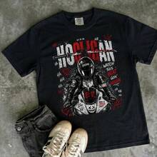 Men's Graphic Tee Hooligan Rider T-Shirt, K-pop Arirang Street Style Gang Gift, Army Fan World Tour 2026 Graphic Tee Music Lover,Made Of Pure Cotton,Easter,Spring Summer Top,Vintage T Shirts,Fun,Sexy,Opaque Fabric,Single Printed,Suitable For Spring Easter,Unisex T-Shirt, - Svart - Visa 7