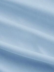 Parte superior de tirantes sin mangas con nudo en la espalda y diseño cruzado en azul claro vintage para mujer - Celeste - Ver 4