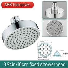 Tatukiko ABS Shower Head Round High Pressure Shower Head 4 In 1 Water Outlet Nozzle High Flow Matte Black Rain Shower Head For Luxury Shower Experience Even At Low Water Pressure - Top Spray - View 8