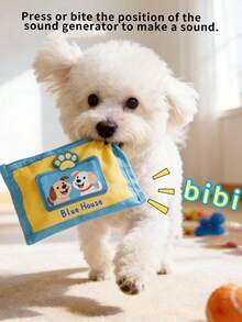 Đồ chơi cho chó, đồ chơi khăn ướt, đồ chơi huấn luyện thú cưng thông minh, có thể phát ra âm thanh, có thể giấu thức ăn, đồ chơi gặm cho chó con giúp giải tỏa sự nhàm chán và tiêu hao năng lượng. - Nhiều màu - Xem 4