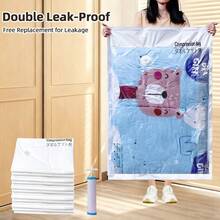 1pc Large Capacity 3D Vacuum Storage Bag, Suitable For Clothes And Blankets, Household Organizer Essential - View 6