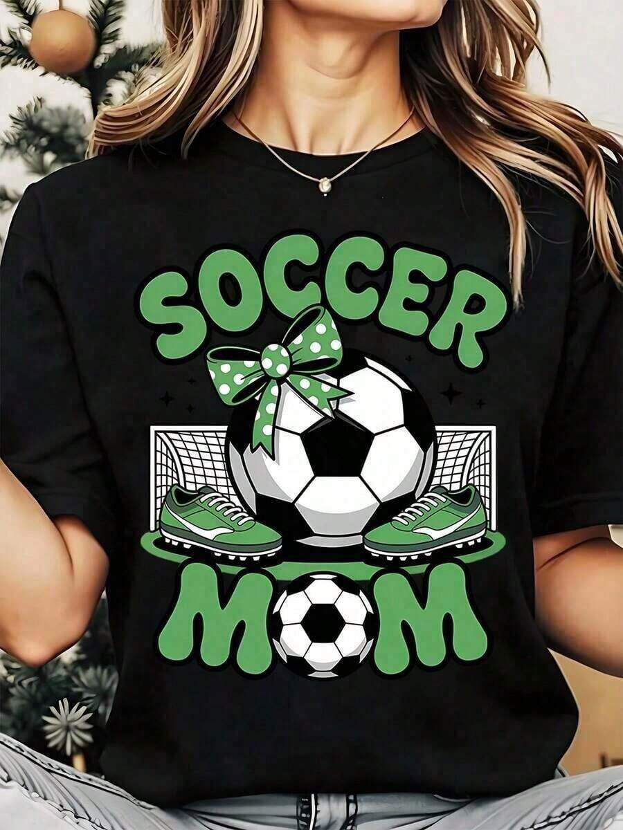 1 Pieza | Camiseta de moda con temática de la Copa del Mundo de EE. UU., Canadá y México, unisex, de manga corta para fans, con diseño estampado único, 100% algodón puro, agradable al tacto y transpirable, tela de 180 g de peso, cuello redondo clásico y corte regular, fácil de combinar con looks diarios, perfecta para eventos deportivos, actividades al aire libre y fiestas, ideal como regalo para la temporada de regreso a clases, el Día de San Valentín y el Día del Padre. - Negro - Ver 1