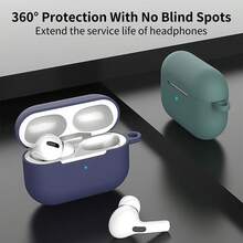 Set de 5 piezas Estuche de almacenamiento para auriculares Apple Pro, con mosquetón de acero inoxidable, bolsa de almacenamiento y cordón - Multicolor - Ver 2