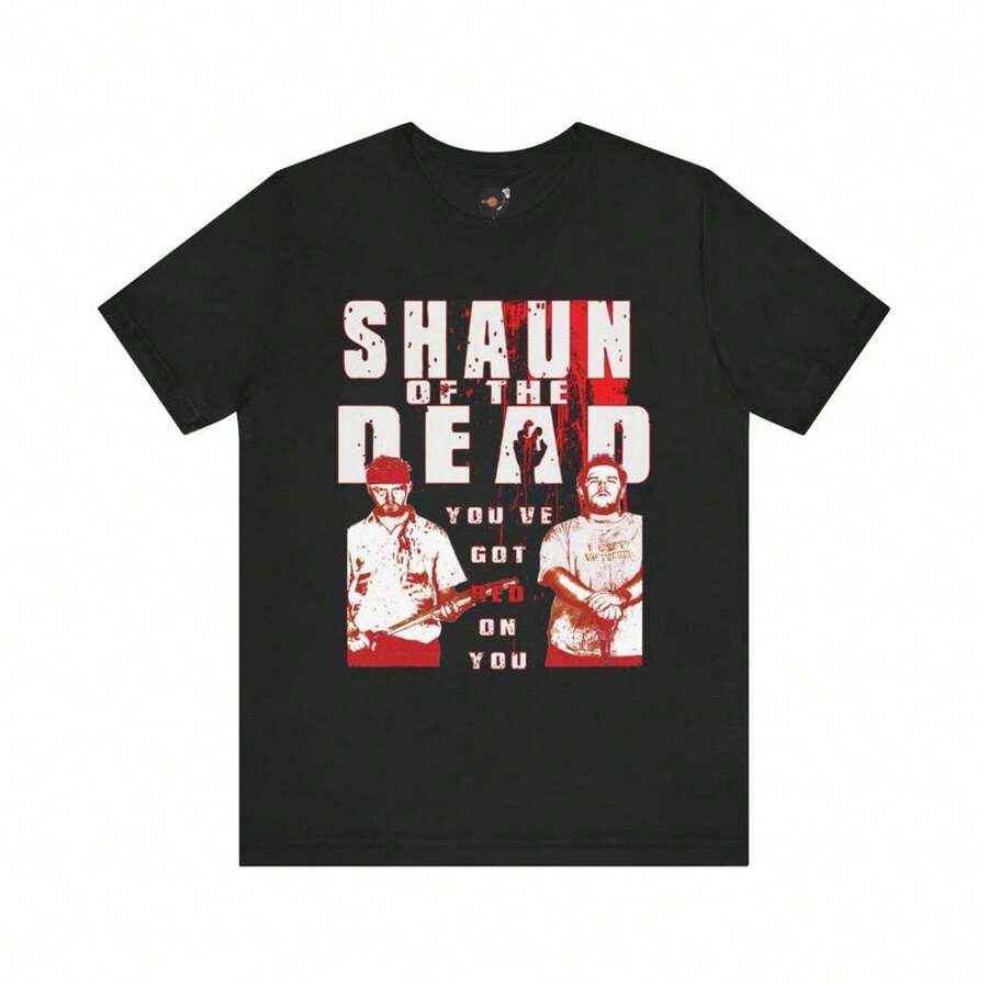 Camiseta con póster de película / Camiseta de comedia de terror "Estás cubierto de sangre" camisas de mujer sudaderas para mujer sueter blusa casual mujer verano vestidos de graduación - Negro - Ver 1