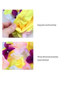 1PC Double-Layered Floral Swimming Cap,Lightweight And Stretchable,Ideal For Short & Medium Hair,Pool, Beach,Vacation, Water Sports,Hair Protection From Chlorine & Sun,Fashionable Swimwear Accessory,Poolside & Beach Essentials - Multicolor - View 7
