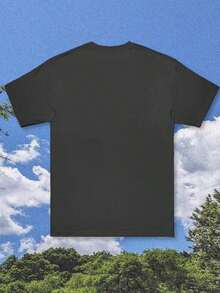 Unique T-Shirt With Vintage Wildflower Print, Bohemian And Natural Style, Ideal For Relaxed And Stylish Looks. - Black - View 9