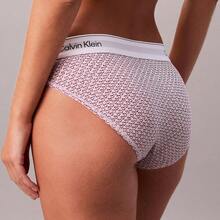 Calvin Klein Icon Cotton Modal Bikini QF8520  Thongs For Women Underwear - Stencil Heart / Spring Lilac - 查看 5