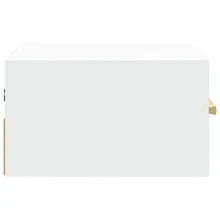 mesa de cabeceira de parede branca vidaXL 35x35x20 cm - Multicolorido - Ver 6