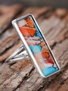 1pc Elegant Ring Designed For Women, Suitable For Wedding, Engagement, Anniversary Party, Valentine's Day Gift - 1# - View 5