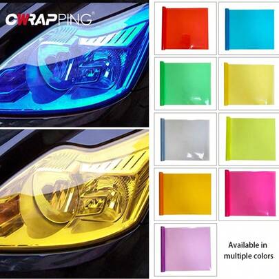 Luz antiniebla para coche, tinte de luz trasera, hoja de película de vinilo, pegatina resistente a los arañazos, cubierta de película para carrocería, accesorios para coche