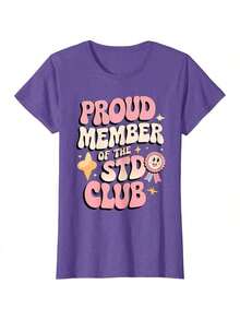 Embarrassing STD Funny Inappropriate Hilarious Adult Humor T-Shirt - Black - View 8