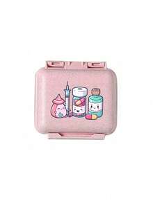 Mini 6-Compartment Portable Pill Box, Medicine Storage Box, Travel Pill Box, Printed With "My Pill Box" And Pill Pattern, 6-Compartment Small Pill Box, Sealed Pill Packaging Storage Box, 6-Day Weekly Pill Storage Box, Travel Essential Pill Box, Daily Vitamin Pill Box, Pocket Pill Box Storage Box, Exquisite Storage Box, Home Essential, Travel Essential - Multicolor - View 15